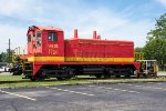 WHOE 1186 is on display outside the Bridgeport Depot 